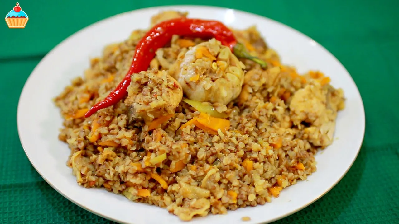 Рецепт плова из гречки и курицы.