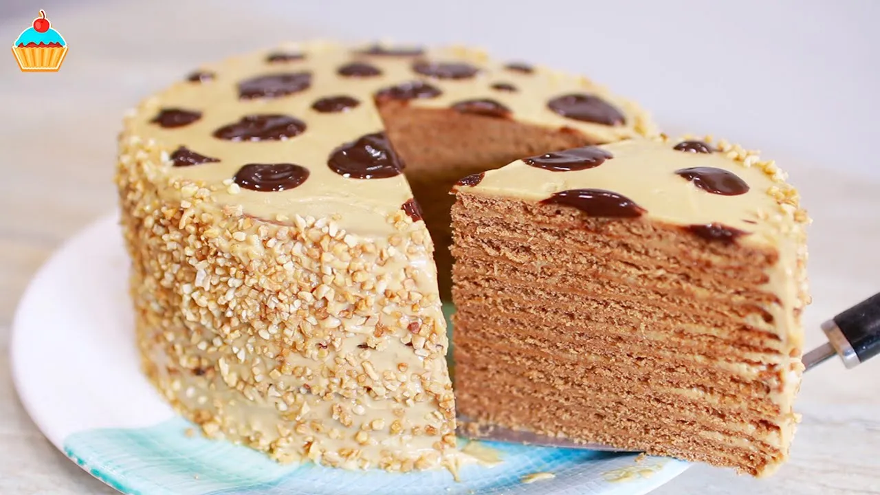 Торт "Коровка" или "Му-Му" с вареной сгущенкой - ну, оОчень вкусный!